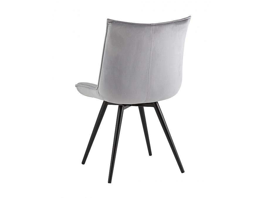 Стул вращающийся Робб велюр серый