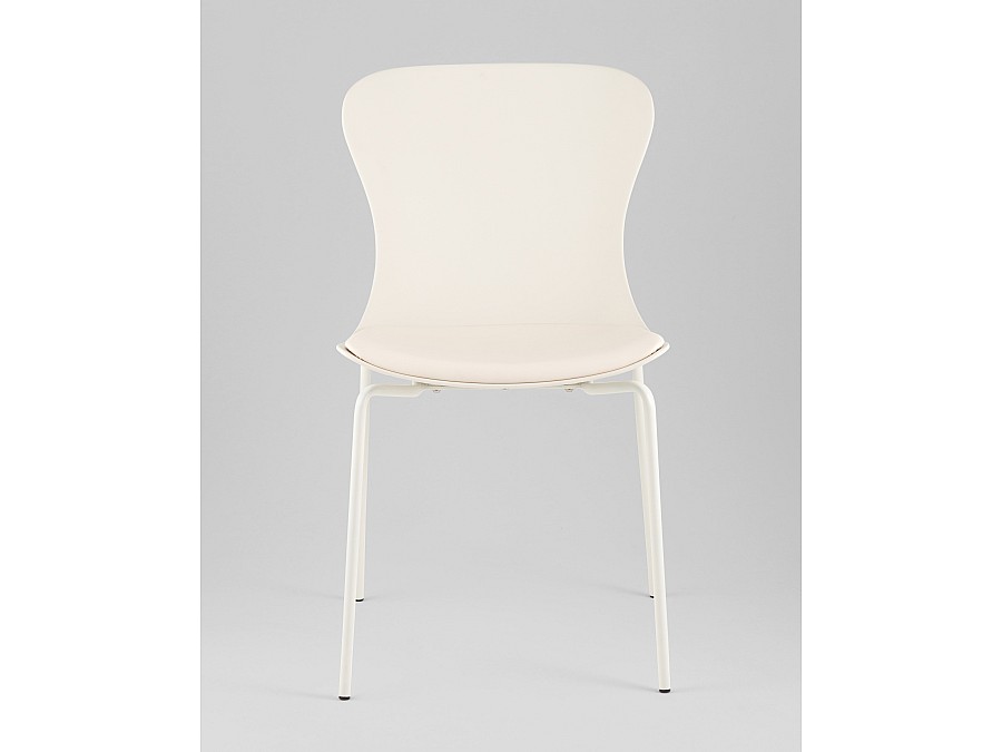 Стул Shaya с подушкой пластик молочный
