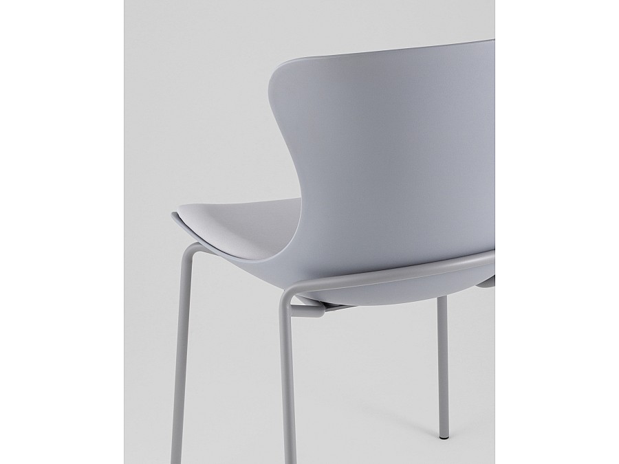 Стул Shaya с подушкой пластик серый