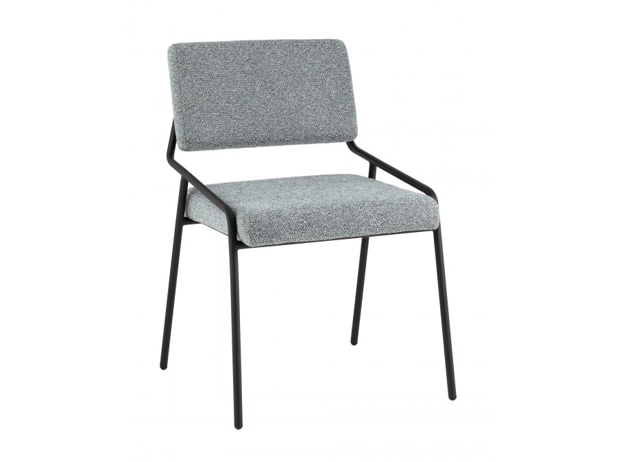 Стул Теллинг шенилл серо-синий