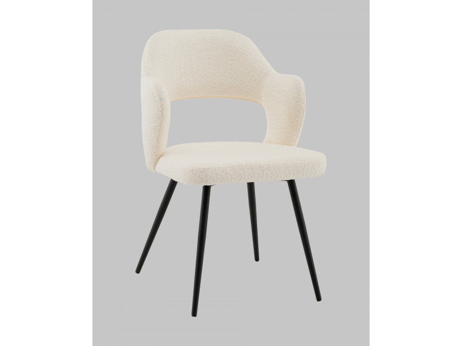 Стул Роккиана букле молочный