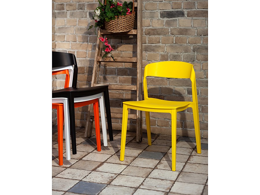 Стул Moris пластик нежно-розовый