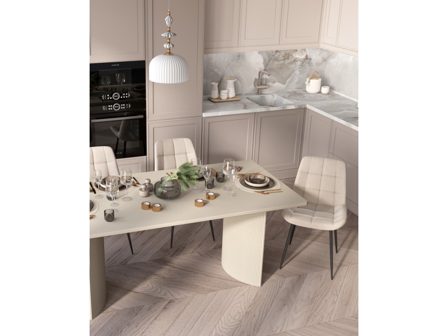 Стул Флекс N велюр бежевый