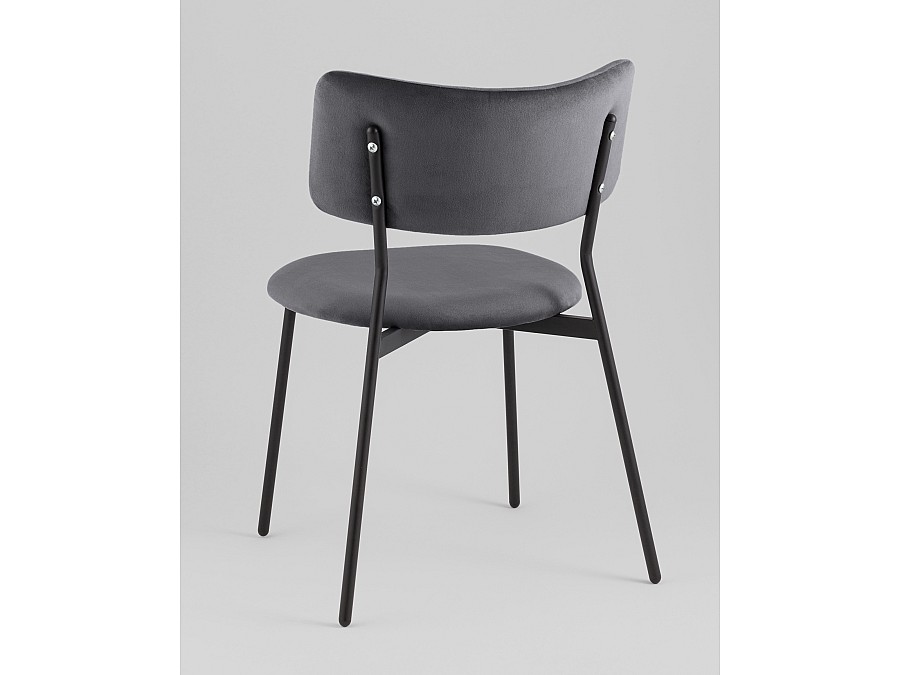 Стул Амелия велюр темно-серый