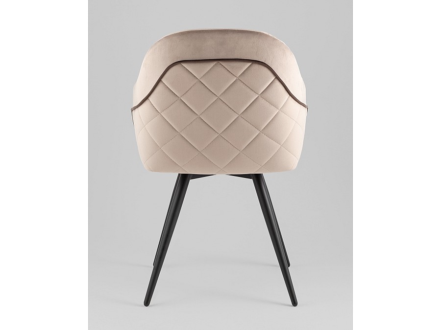 Стул вращающийся Новел New велюр серо-коричневый