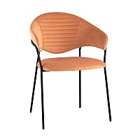 Стул Алексис велюр оранжевый