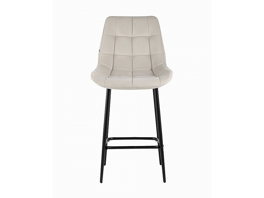 Стул полубарный Флекс велюр бежевый