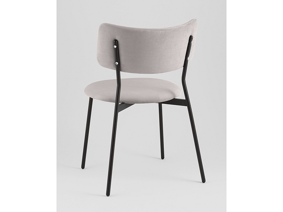 Стул Амелия велюр светло-серый