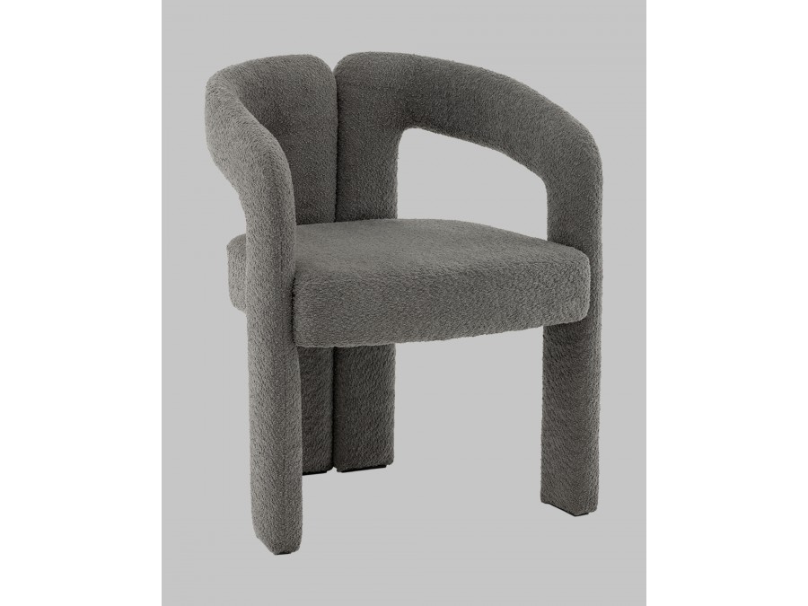 Стул Болинджер букле темно-серый