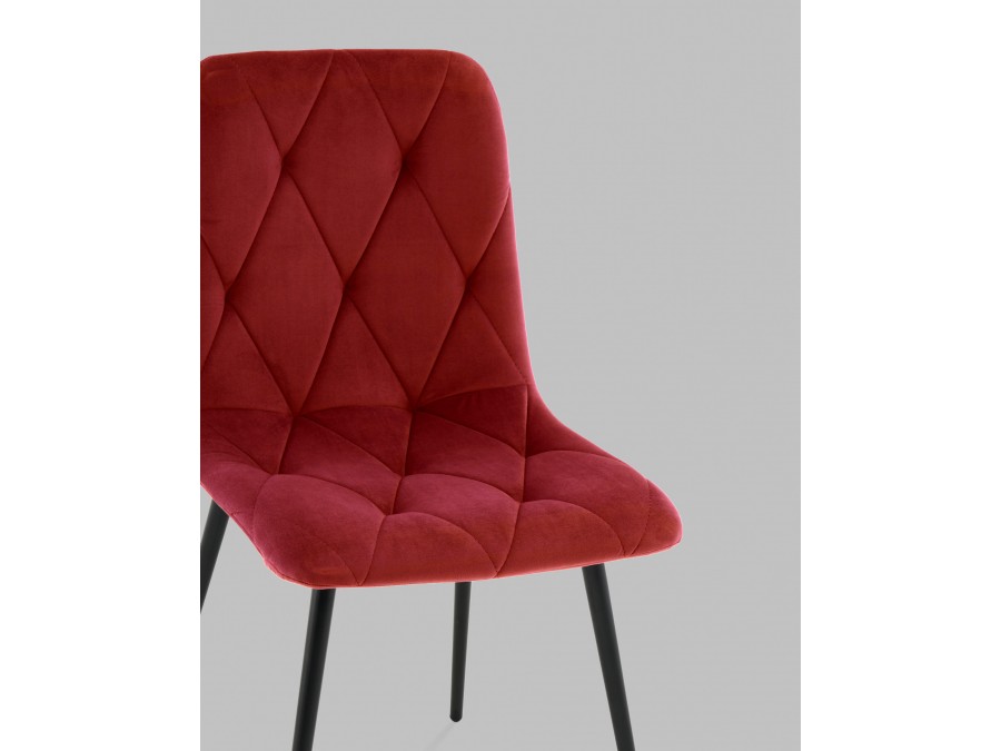 Стул Одди Diamond велюр красный