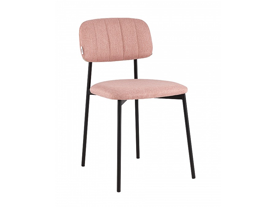 Стул Майло рогожка розовый
