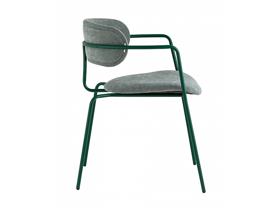 Стул Дженни букле зеленый каркас зеленый полуглянцевый муар