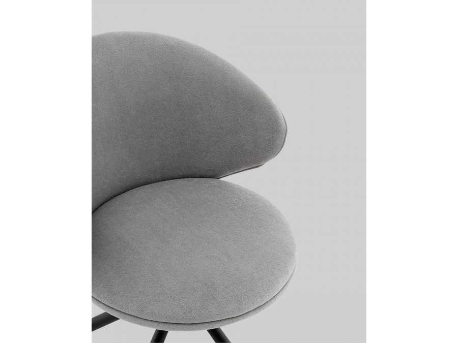 Стул Труфальд велюр светло-серый