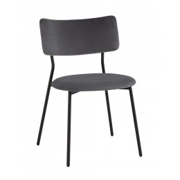 Стул Амелия велюр темно-серый