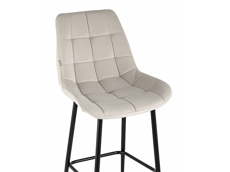 Стул барный Флекс велюр бежевый