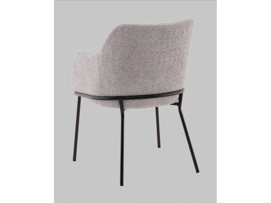 Стул с подлокотниками Кози new ткань букле серый