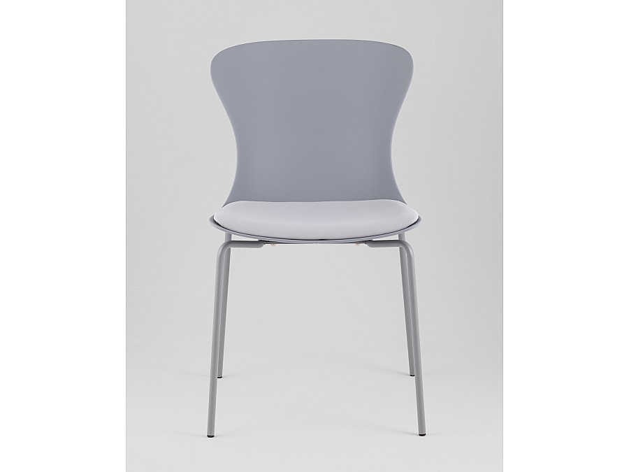 Стул Shaya с подушкой пластик серый