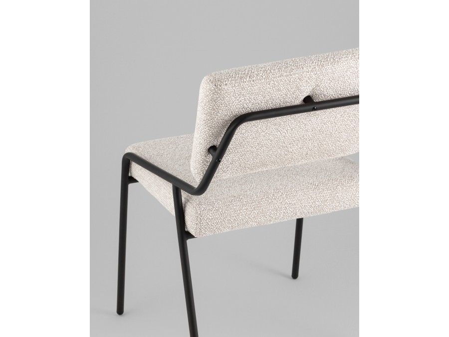 Стул Теллинг шенилл серо-бежевый