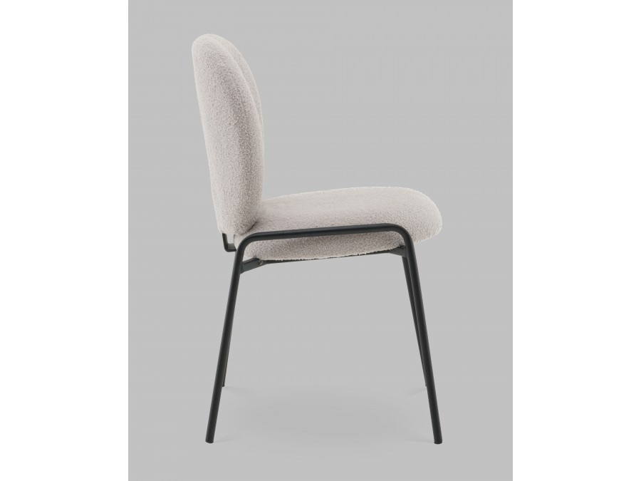 Стул Моллек букле светло-серый