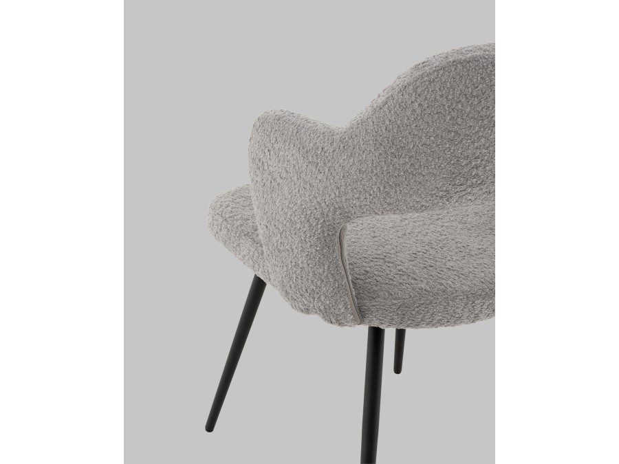 Стул Роккиана букле светло-серый