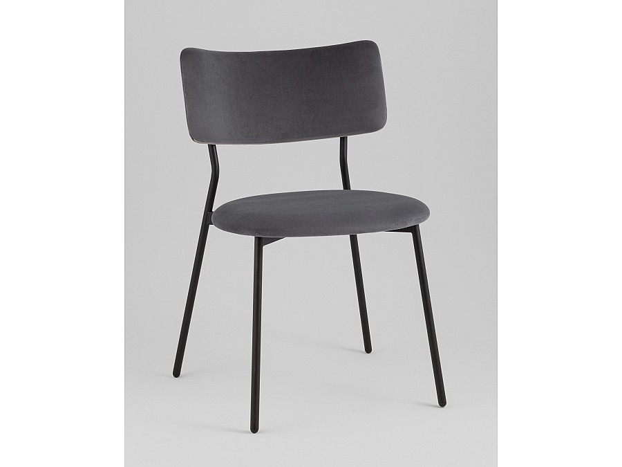 Стул Амелия велюр темно-серый