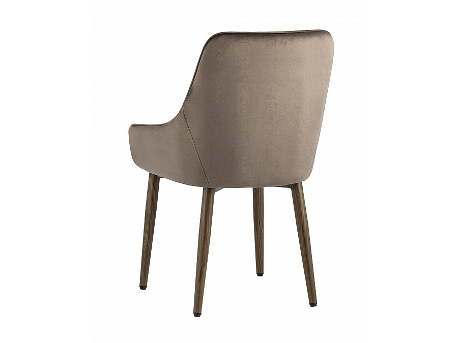 Стул Диана велюр коричневый