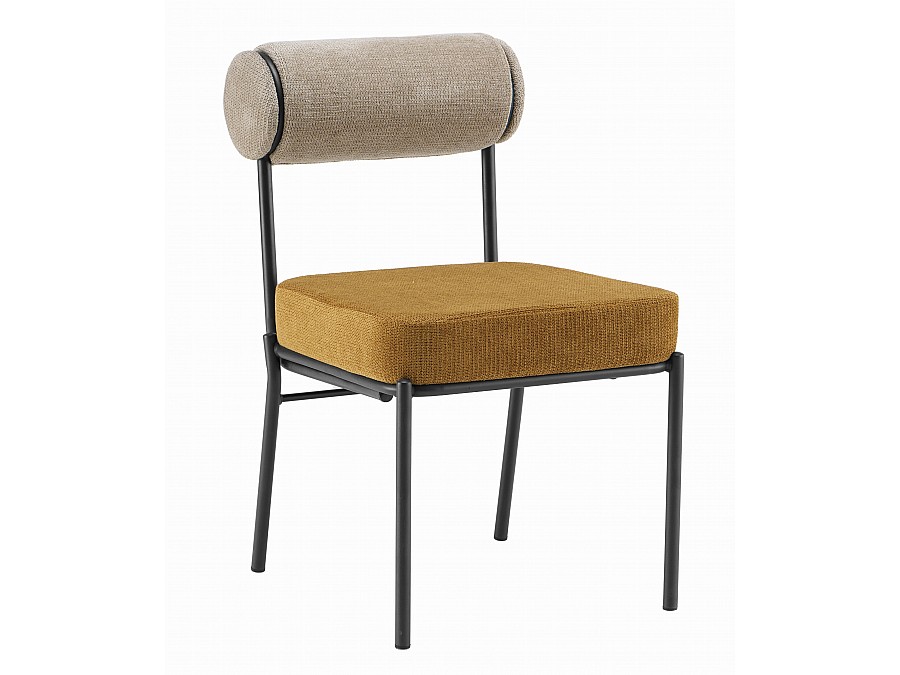 Стул обеденный Ponpoun бежевый терракотовый