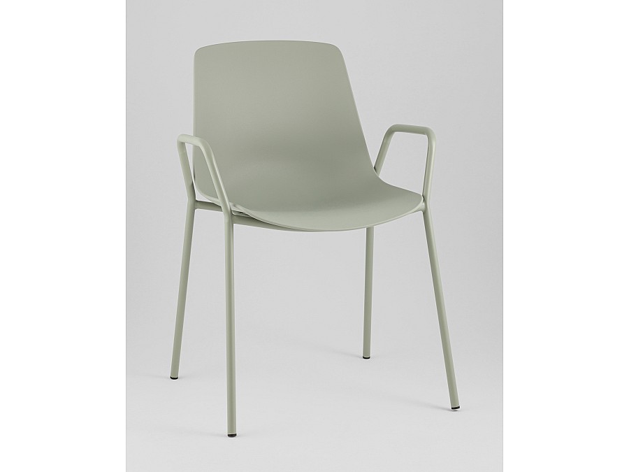 Стул Kaira пластик серо-зеленый