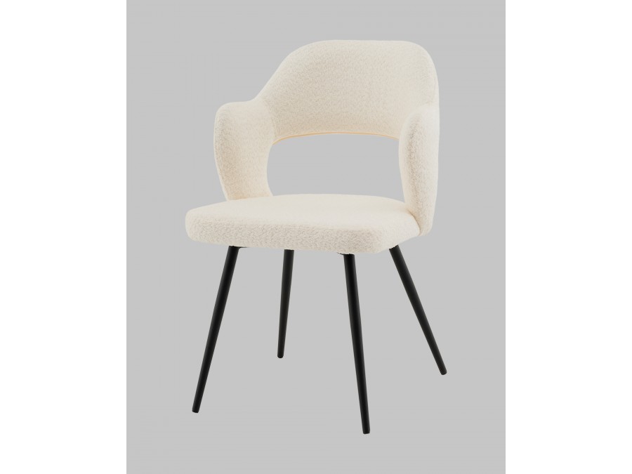 Стул Роккиана букле молочный