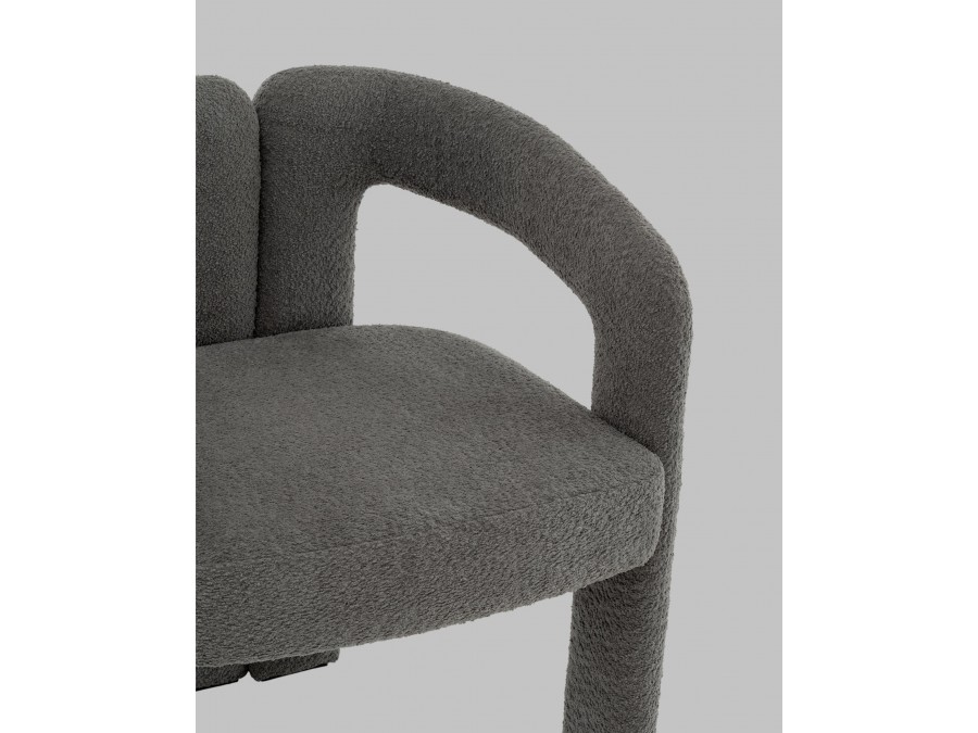 Стул Болинджер букле темно-серый