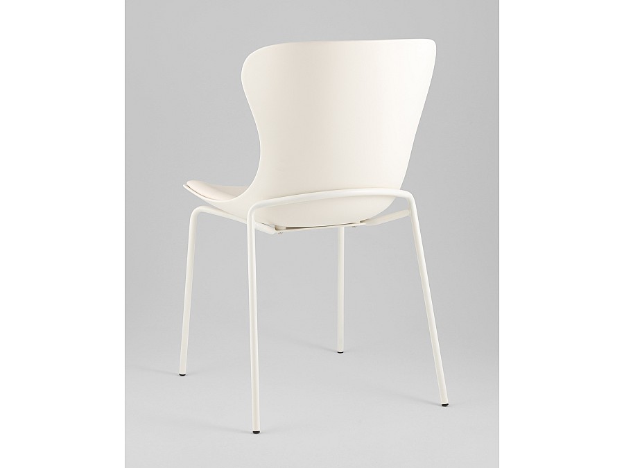 Стул Shaya с подушкой пластик молочный