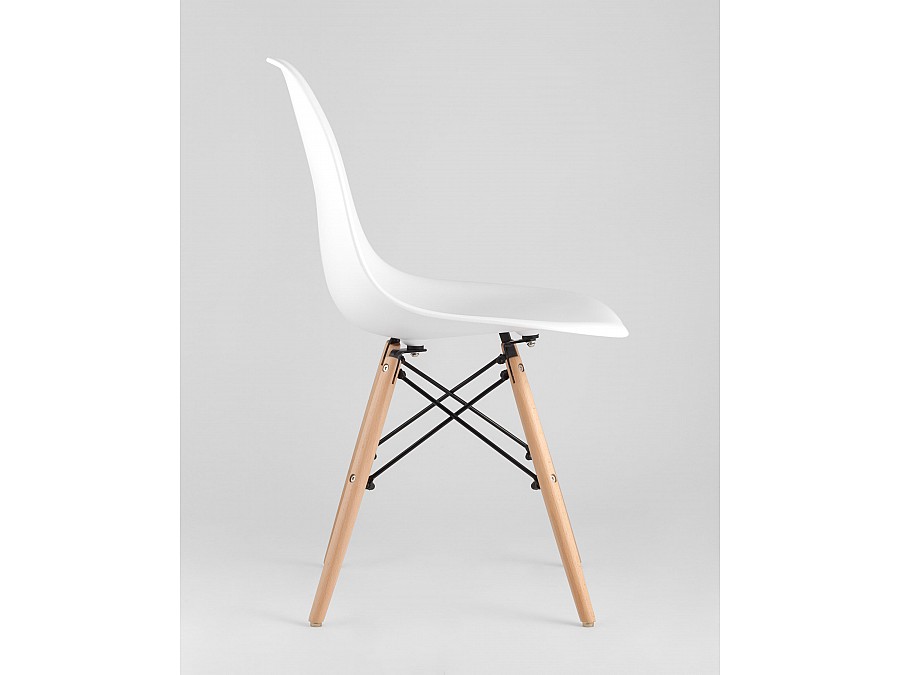 Стул Eames Style DSW белый (разборный каркас)