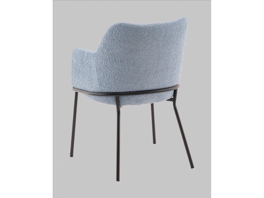 Стул с подлокотниками Кози new ткань букле синий