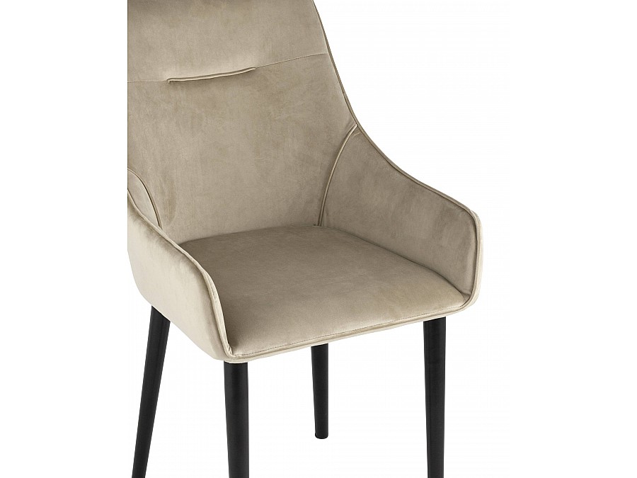Стул Джоан велюр бежевый