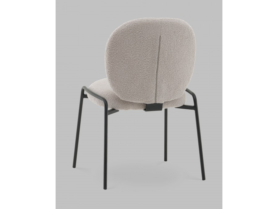 Стул Моллек букле светло-серый