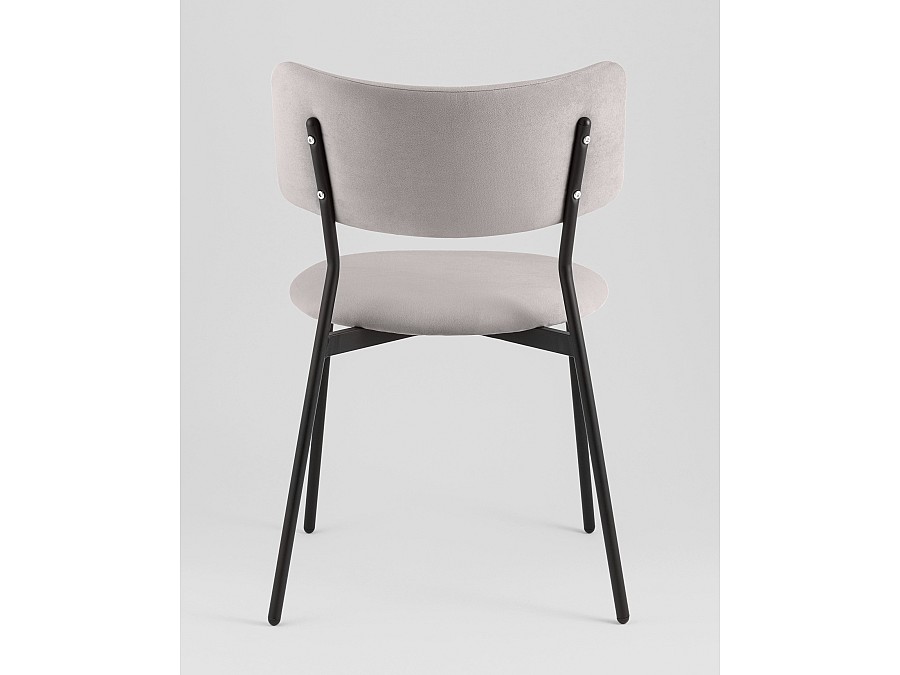 Стул Амелия велюр светло-серый