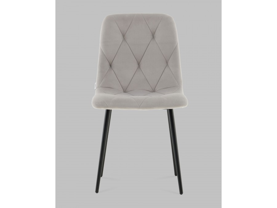 Стул Одди Diamond велюр светло-серый