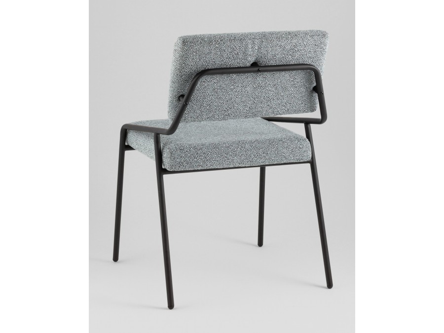 Стул Теллинг шенилл серо-синий