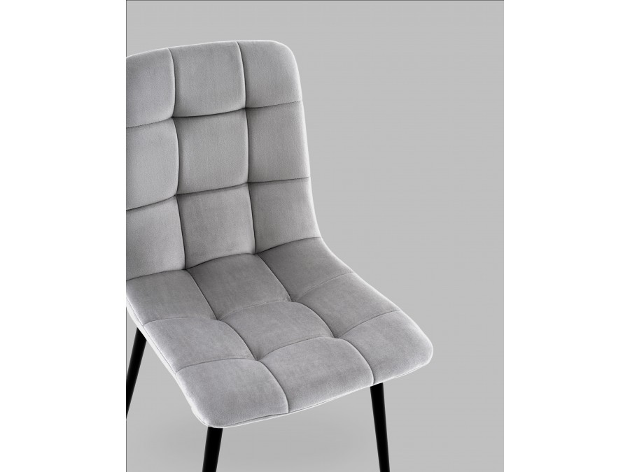 Стул Одди NEW велюр светло-серый