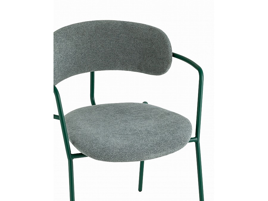 Стул Дженни букле зеленый каркас зеленый полуглянцевый муар