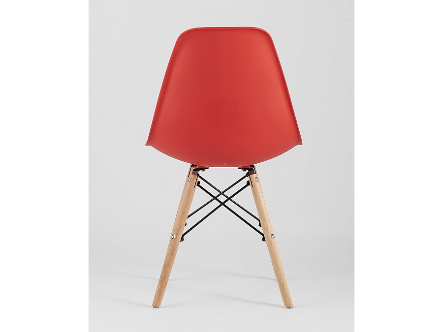 Стул Eames Style DSW красный (разборный каркас)