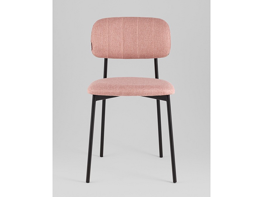 Стул Майло рогожка розовый