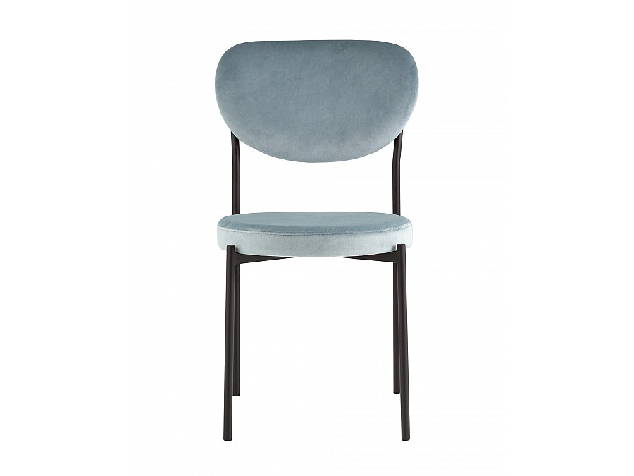 Стул обеденный Барбара велюр серо-голубой NC