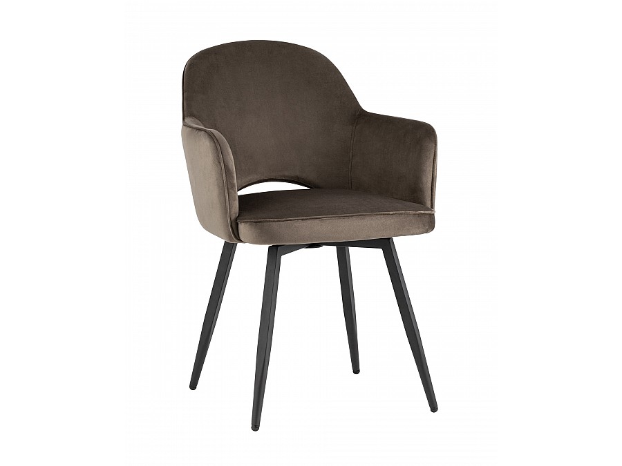 Стул Венера вращающийся, велюр коричневый NP