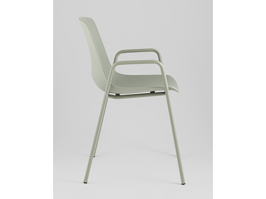 Стул Kaira пластик серо-зеленый