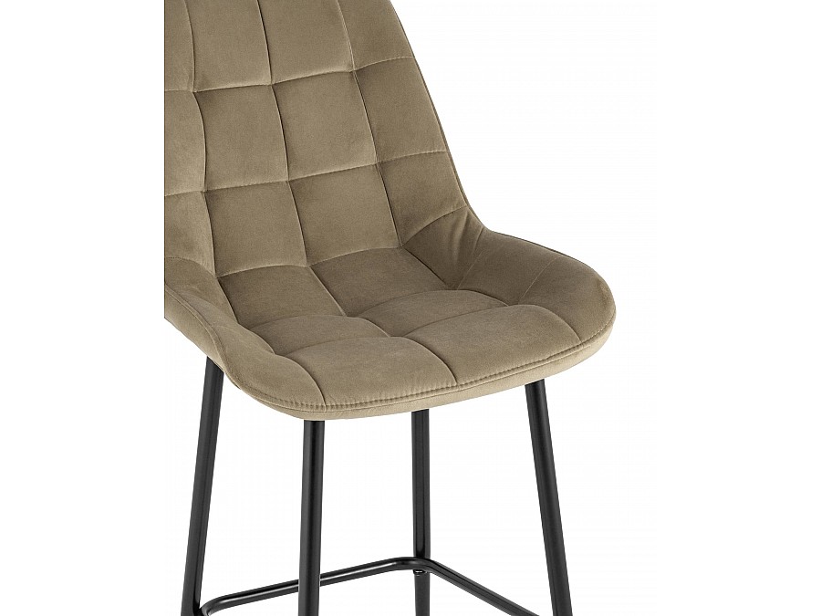 Стул барный Флекс велюр капучино