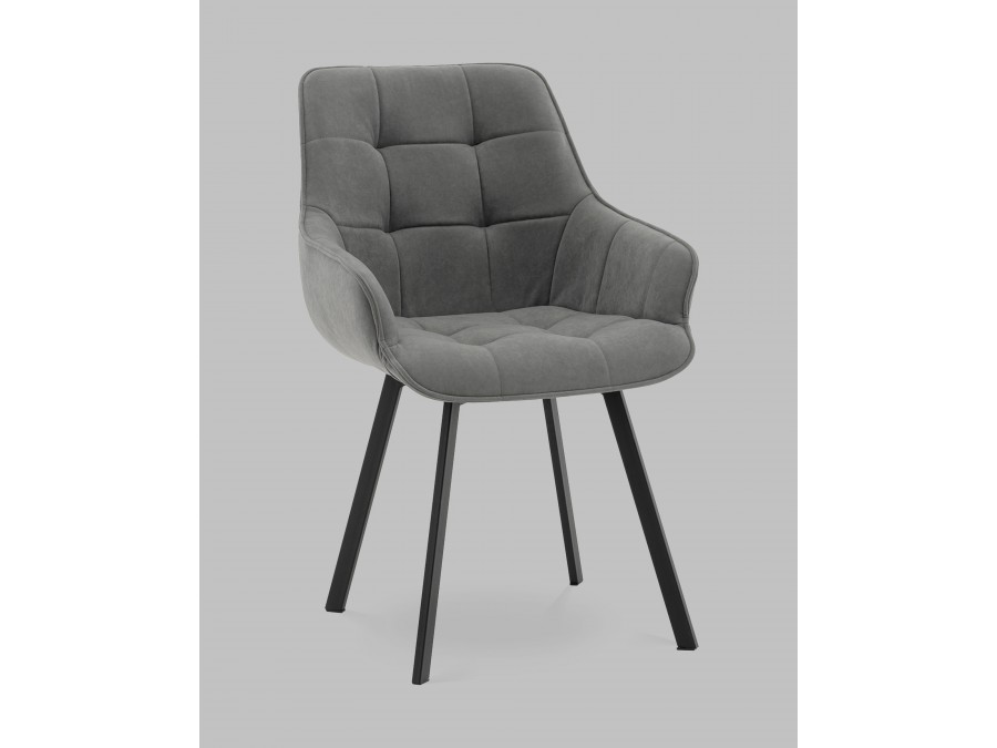 Стул Амальри велюр светло-серый