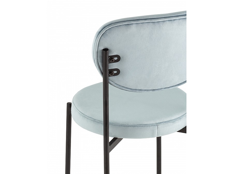 Стул обеденный Барбара велюр серо-голубой NC