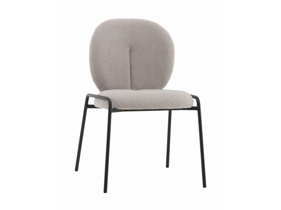 Стул Моллек букле светло-серый