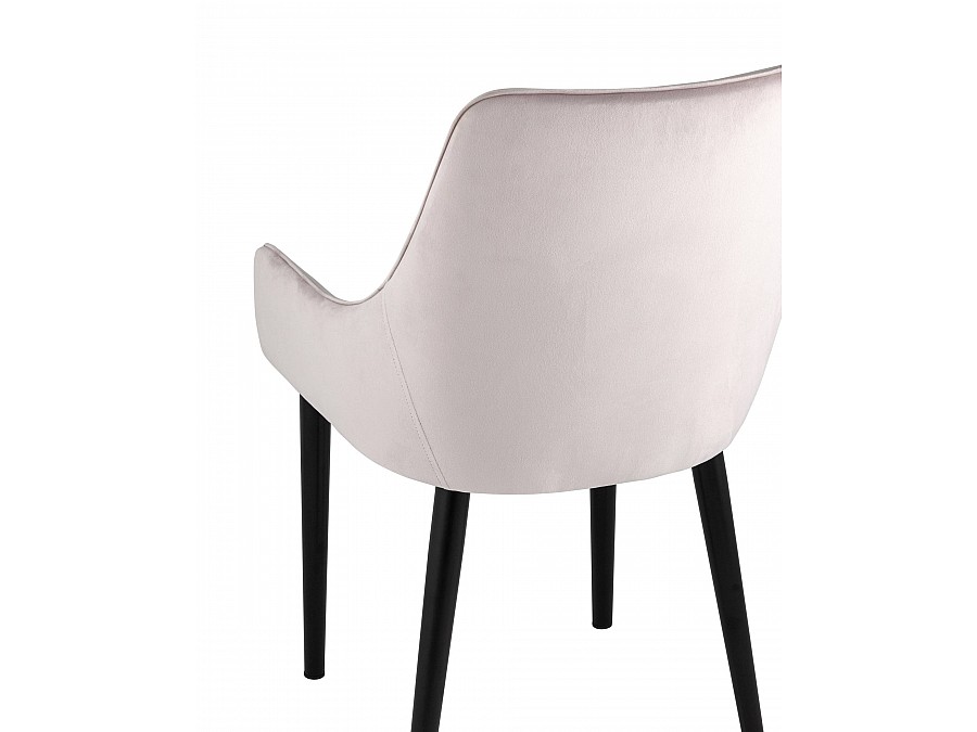 Стул Джоан велюр светло-розовый
